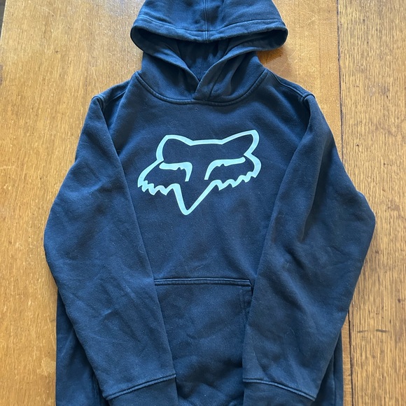 Black Fox racing hoodie. Size youth large. Great condition. No flaws. - Picture 1 of 2